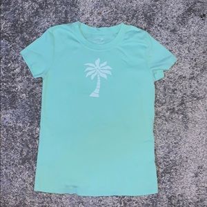 teal blue vineyard vines shirt